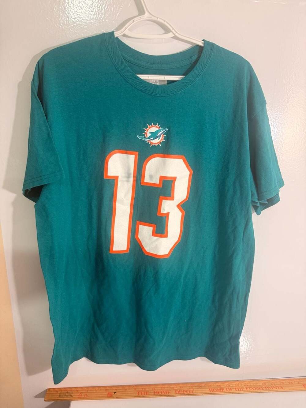 Nike Miami Dolphins Dan Marino 13 T-Shirt Size L Teal